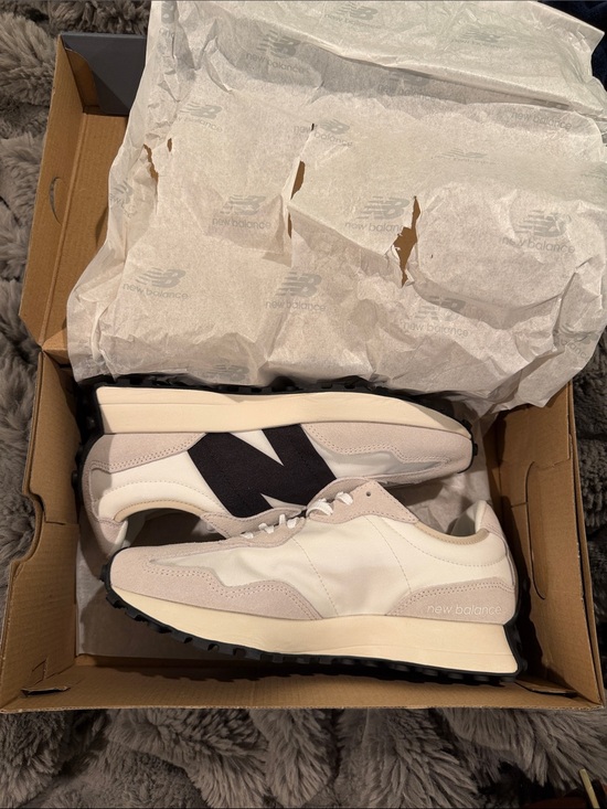 New Balance Shoes - NEW IN BOX New Balance womens 327 Cream and Black